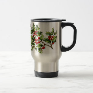 HollyBerries 002 Travel Mug