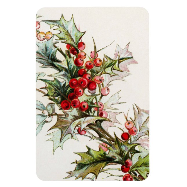 HollyBerries 004 Magnet (Vertical)
