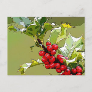 HollyBerries 005 Postcard