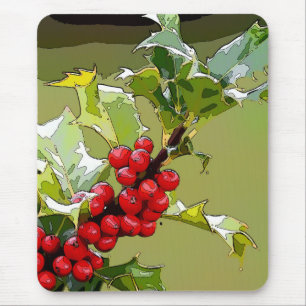 HollyBerries 006 Mouse Pad