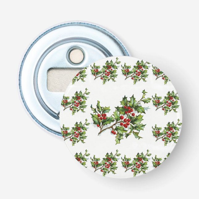 HollyBerries 014 Bottle Opener (Front)