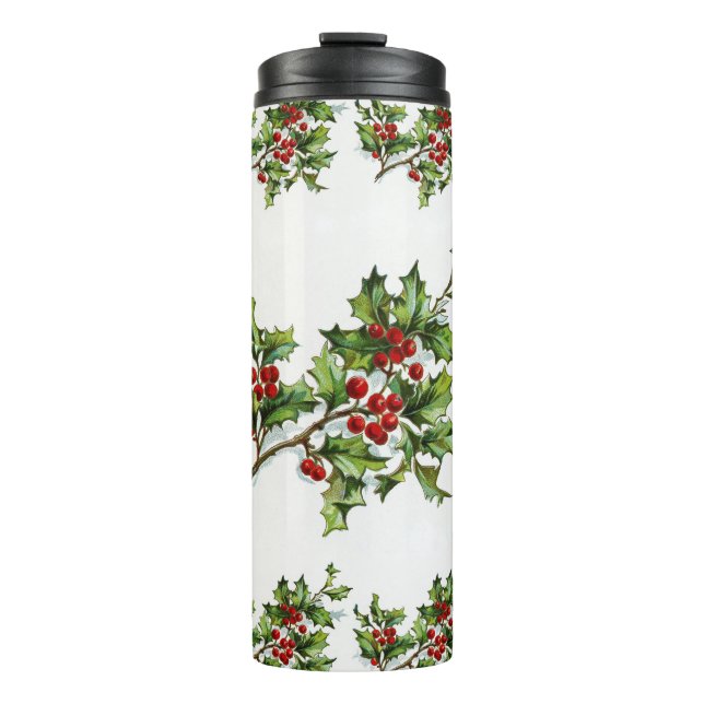 HollyBerries 014 Thermal Tumbler (Front)