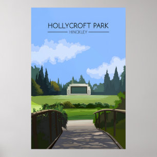 Hollycroft Park Hinckley Travel Poster