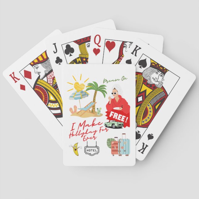 Hollyday For Ever Playing Cards (Back)