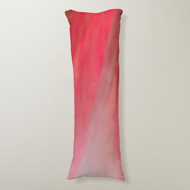 Hollyhock 10 abstract 2 Body Pillow (Front Vertical)