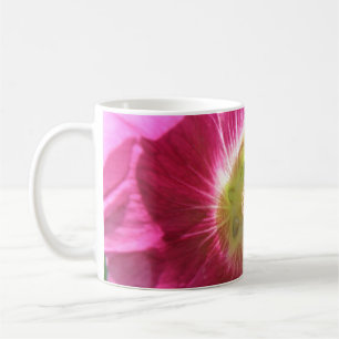 Hollyhock Deep Pink Coffee Mug
