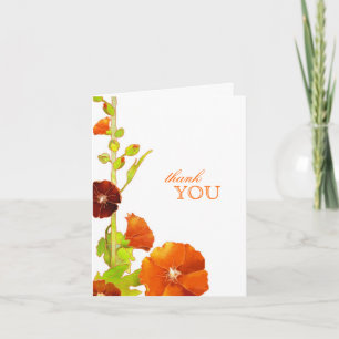 Hollyhock Garden Wedding Thank You