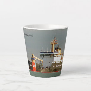 Hollyhock latte mug
