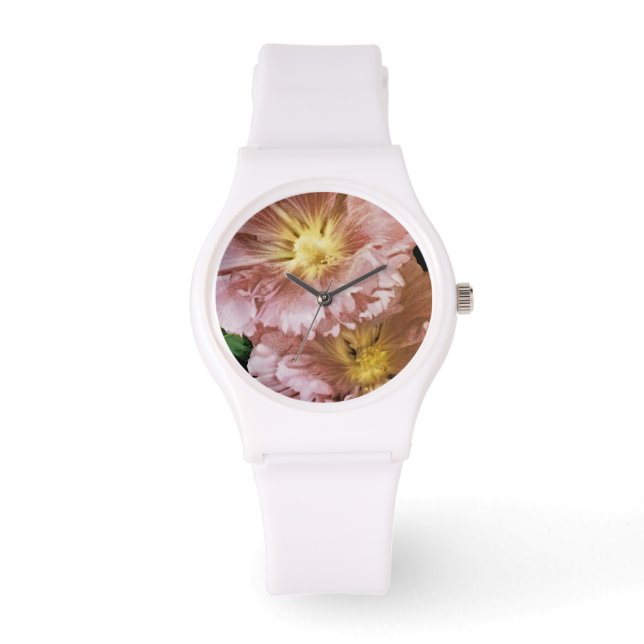 Hollyhock Vintage Seed Packet Watch (Front)