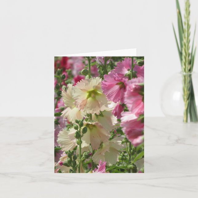 Hollyhocks: Japan  Card (Front)