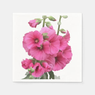 Hollyhocks Napkin