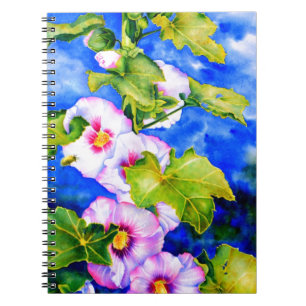 Hollyhocks Spiral Notebook