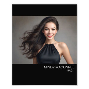 Hollywood Actor Actress Landscape Headshot Photo Print