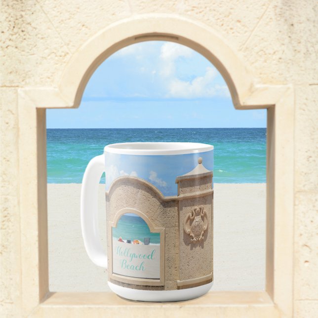 Hollywood Beach Florida Broadwalk Oceanview Coffee Mug (Creator Uploaded)