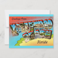 Hollywood Beach Florida Postcard