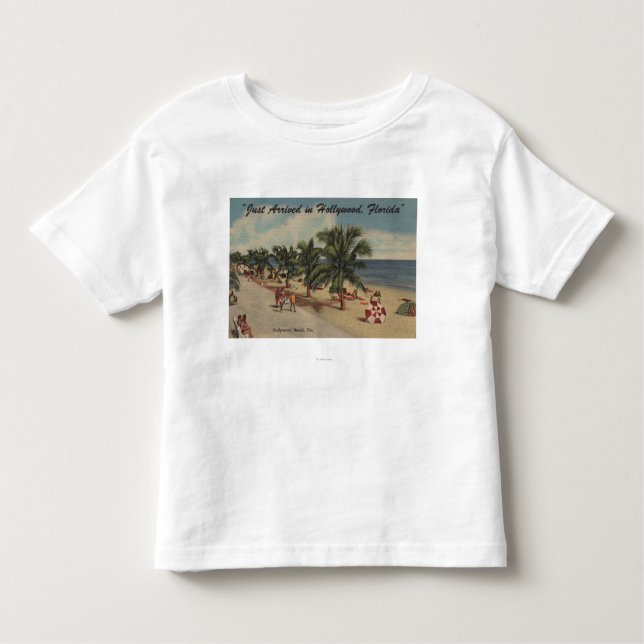 Hollywood Beach, Florida - View of Beach Toddler T-Shirt (Front)