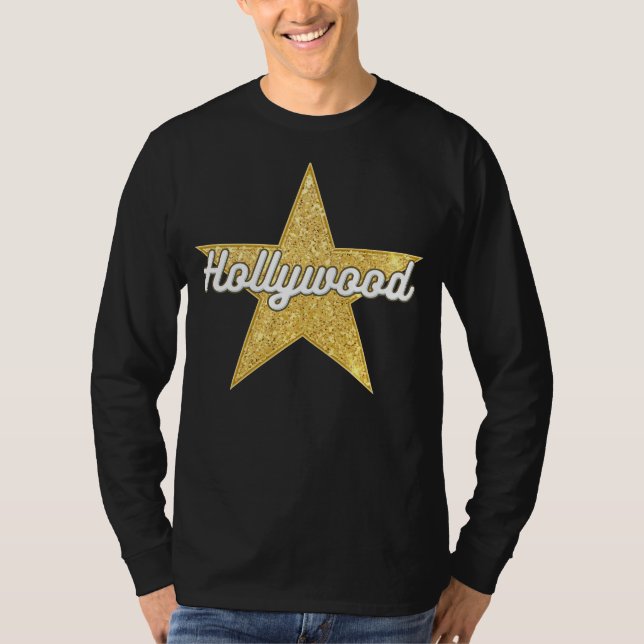 Hollywood Boulevard Script and Star T-Shirt (Front)