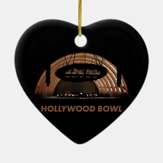Hollywood Bowl Ceramic Tree Decoration (Back)