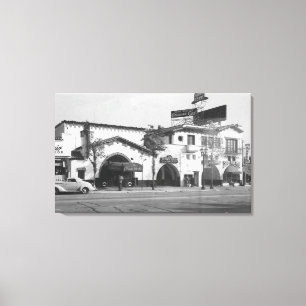 Hollywood, CA Brown Derby Restaurant View Canvas Print