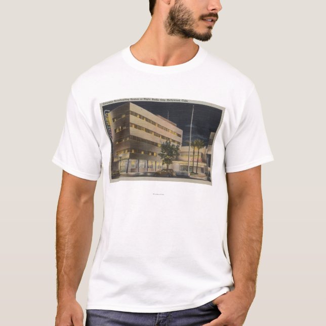 Hollywood, CA - Columbia Broadcasting System T-Shirt (Front)