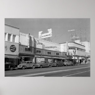 Hollywood, CA Town View Tom Breneman's Poster