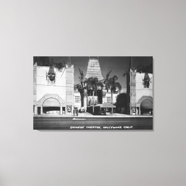 Hollywood, California Chinese Theatre View Canvas Print (Front)