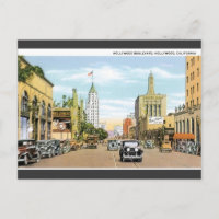 Hollywood, California Vintage Postcard