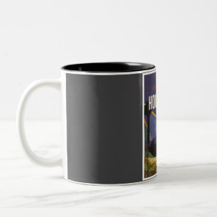 Hollywood California Vintage Travel Two-Tone Coffee Mug