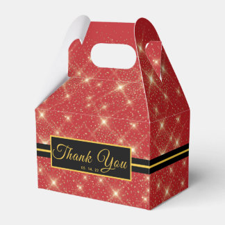 Hollywood Carpet Gold Dust Party Favour Box. Favou Box