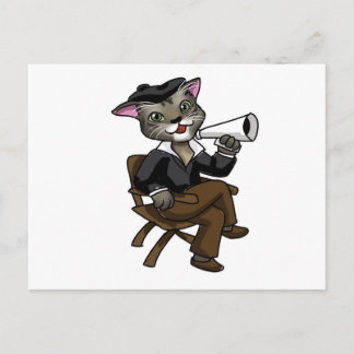 Hollywood Cat Postcard