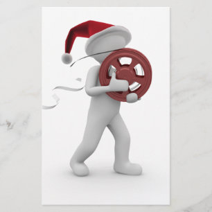 hollywood christmas stationery
