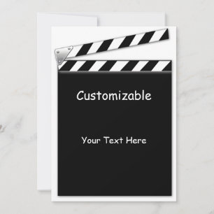Hollywood Clapper Board Custom, Blank Back