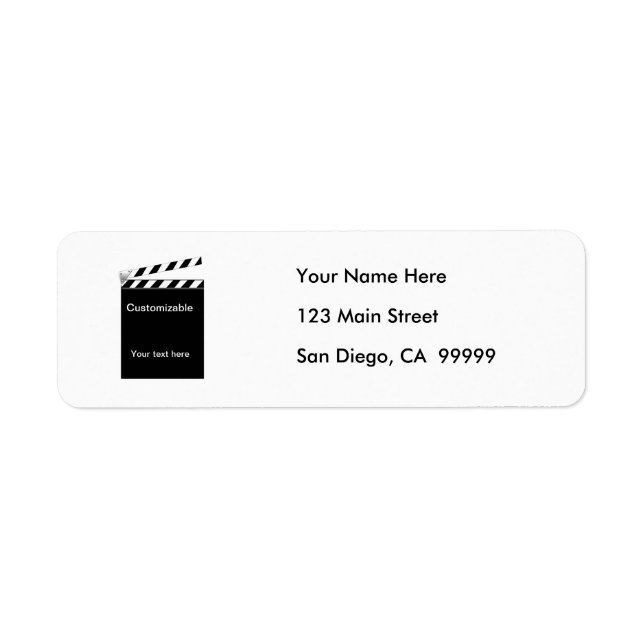 Hollywood Clapper Board Customisable (Front)