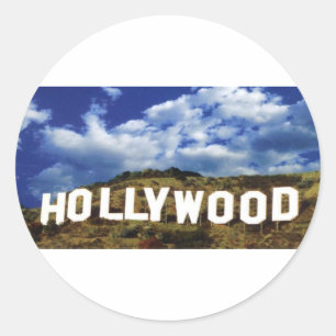 HOLLYWOOD CLASSIC ROUND STICKER