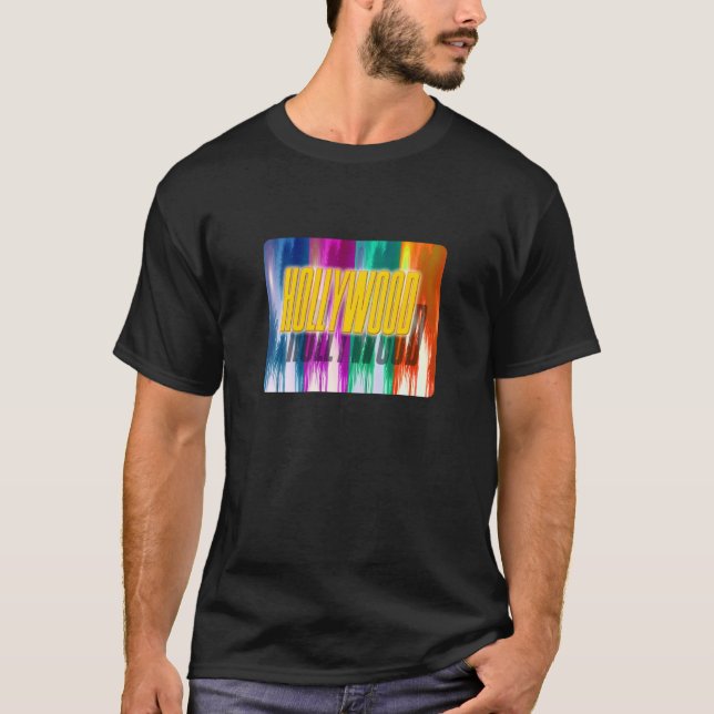 "Hollywood" Colourful Palms Shirt (Front)