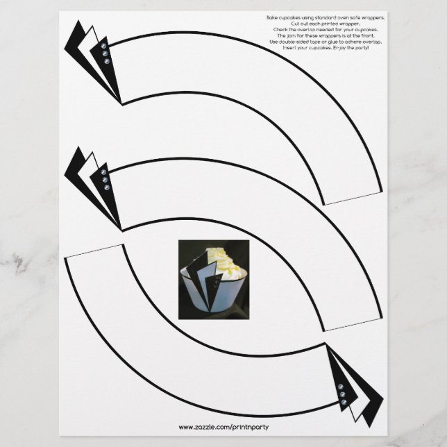 "Hollywood" Cupcake Wraps (Front)