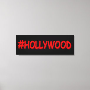 "#HOLLYWOOD" Cute Design. Buy Now Canvas Print