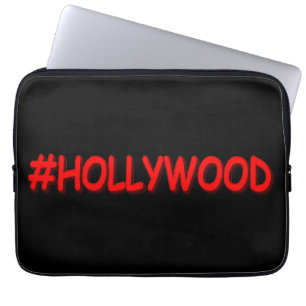 "#HOLLYWOOD" Cute Design. Buy Now Laptop Sleeve