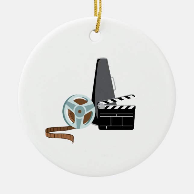 Hollywood Film Ceramic Tree Decoration (Front)