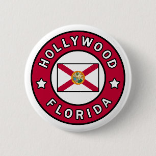 Hollywood Florida 6 Cm Round Badge