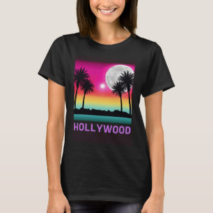 Hollywood Florida Beach Retro Vacation Trip Matchi T-Shirt