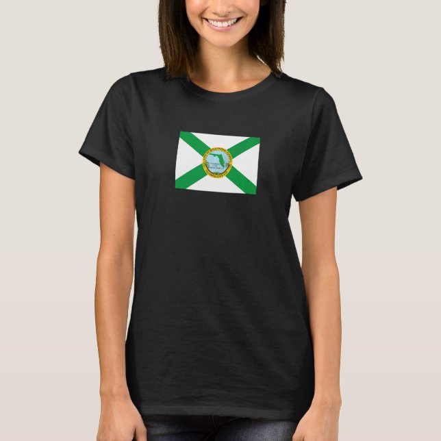 Hollywood Florida Flag   T-Shirt (Front)