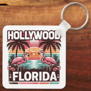 Hollywood Florida Key Ring