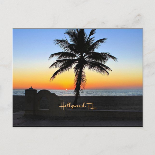 Hollywood, Florida - tropical sunrise Postcard (Front)