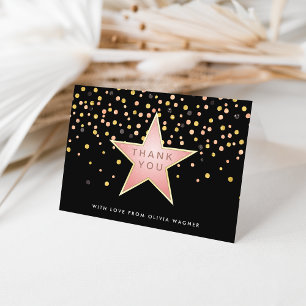Hollywood Glam Personalised Thank You Card