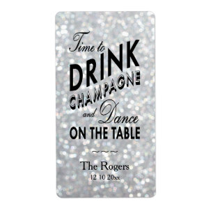 Hollywood Glam Wine Label