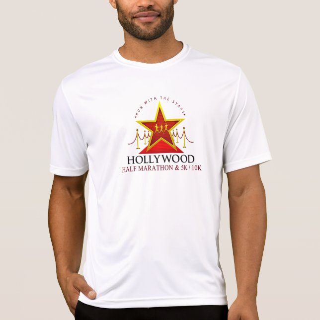 Hollywood Half Marathon Tech Shirt (Customisable) (Front)
