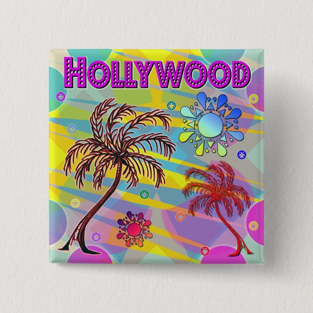 Hollywood Happy and Hope Button (Front)