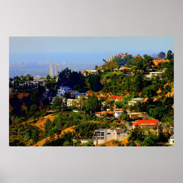 Hollywood Hills, California Print (Front)