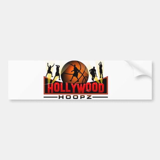Hollywood Hoopz  Bumper Sticker (Front)